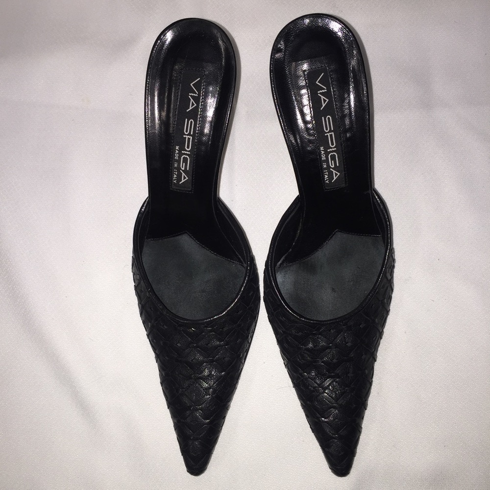 Via Spiga Oakley Basket Weave Sandals sz 7.5